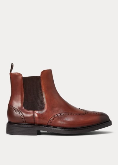 Pánské Chelsea Boots Polo Ralph Lauren Asher Wingtip - 59034-YQKS